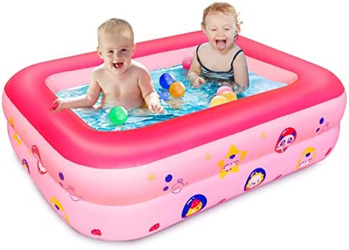 1682769257 41NlnjhY1YL. AC  - Kiddie Pool Toys for 1 2 3 Year Old Girl Gifts, Inflatable Swimming Pools for Kids Toys Age 1-3 Years, Summer Water Kiddy Baby Pools Ball Pit for Toddlers 1-4 as Bathtub for Backyard Outdoor Indoor