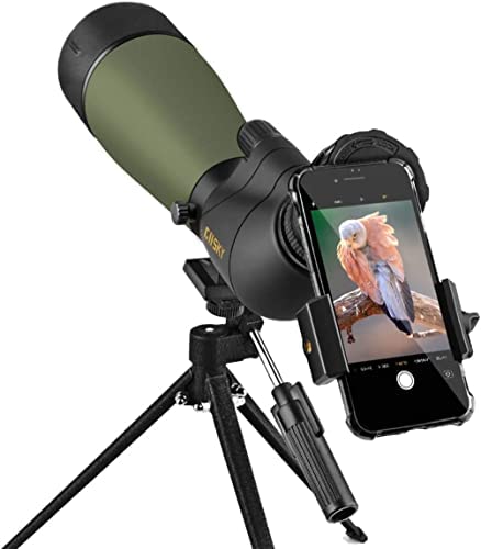 411QjAeva1L. AC  - Gosky Updated 20-60x80 Spotting Scopes with Tripod, Carrying Bag and Quick Phone Holder - BAK4 High Definition Waterproof Spotter Scope for Bird Watching Wildlife Scenery1