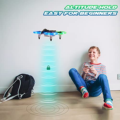413zzlGqAKL. AC  - Mini Drone for Kids, RC Drone Quadcopter with LED Lights, Altitude Hold, Headless Mode, 3D Flip, Great Gift Toy for Boys and Girls-Black