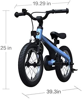 41LbJrnwfzL. AC  - Segway Ninebot 14" Kids Bike Ages 2-7, w/Training Wheels, Full Safety Chain Guard, Shock Absorbing Tires and Dual Braking System - Pink & Blue