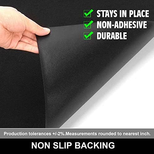 41MlfJq4VDL. AC  - AiBOB Under Grill Mat, 40 X 60 inches Absorbent Oil Pad Protects Decks and Patios, Reusable and Waterproof, Black