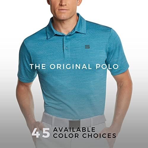 41QGF0suu9L. AC  - Three Sixty Six Golf Shirts for Men - Dry Fit Short-Sleeve Polo, Athletic Casual Collared T-Shirt