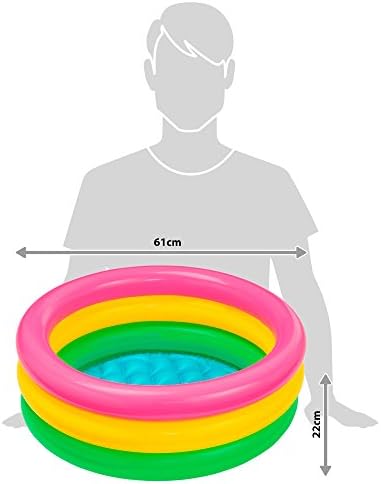41jmZ6pWlvL. AC  - Intex 3-Hoop Inflatable Paddling Pool 61 x 22 cm