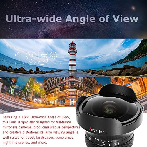 51ILj9ukVSL. AC  - AstrHori 12mm F2.8 Full-Frame Fisheye Lens, Compatible with Sony E-Mount Mirrorless Cameras A7 A7II A7III A7R A7RII A7RIII A7RIV A7S A7SII A7SIII A9 A7C A6400 A6000 A6600 A6100 A6500 A6300