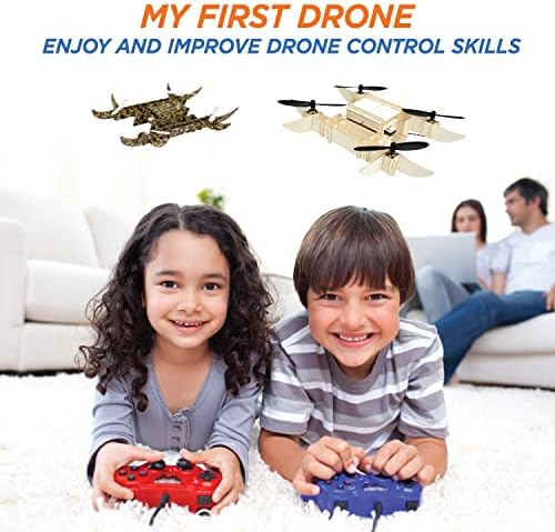 51JeUP0CXQL. AC  - COCODRONE Paper Drone DIY Mini Drone for Kids Adults Beginner with Altitude Hold Headless Mode One Key Start Speed Adjustment - Military