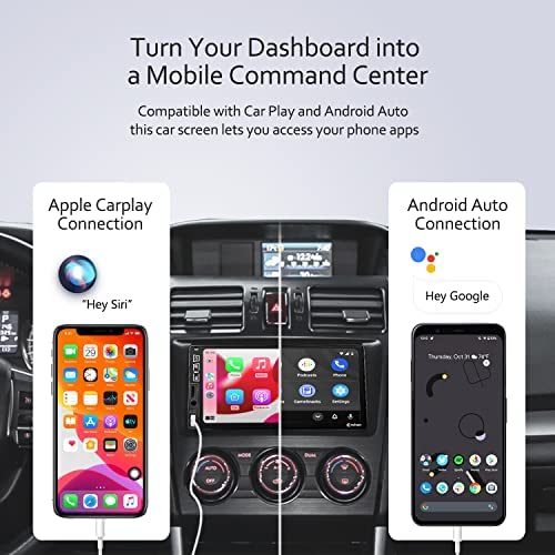 51aPmxtA5 L. AC  - Double Din Car Stereo Bluetooth - Corehan 7 Inch IPS Touch Screen Car Radio Multimedia Player with Complimentary Backup Camera Compatiable with Apple Carplay, Android Auto, Mirror Link