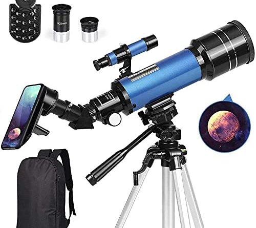 51fFWscd3L. AC  500x445 - Tuword Telescope for Beginners Adults Kids, 70mm Aperture 400mm AZ Mount Astronomical Refracting Telescope Adjustable(17.7-35.4In) Portable Travel Telescopes with Backpack, Phone Adapter