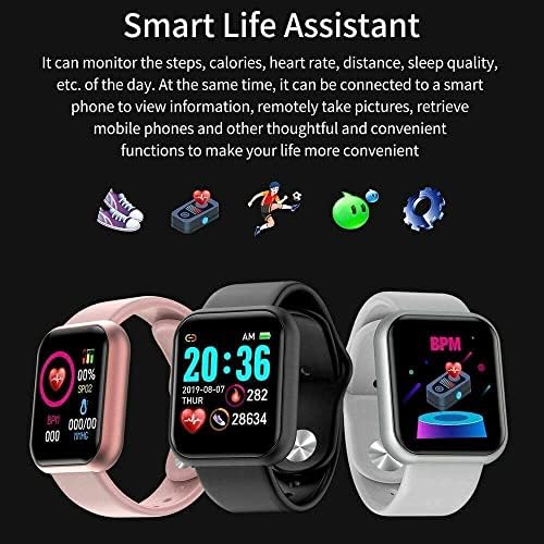51l1ZC52ZDL. AC  - Smart Watch, 1.44" Touch Fitness Tracker,with Sport Smartwatch,Message Call Reminder Smart Watch for Women Kids Compatible with iOS Android -Black