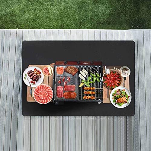 51lq0luvG7L. AC  - AiBOB Under Grill Mat, 40 X 60 inches Absorbent Oil Pad Protects Decks and Patios, Reusable and Waterproof, Black
