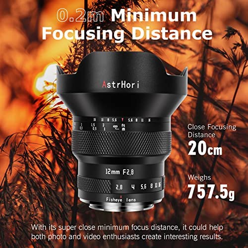 51xuBfDb2KL. AC  - AstrHori 12mm F2.8 Full-Frame Fisheye Lens, Compatible with Sony E-Mount Mirrorless Cameras A7 A7II A7III A7R A7RII A7RIII A7RIV A7S A7SII A7SIII A9 A7C A6400 A6000 A6600 A6100 A6500 A6300