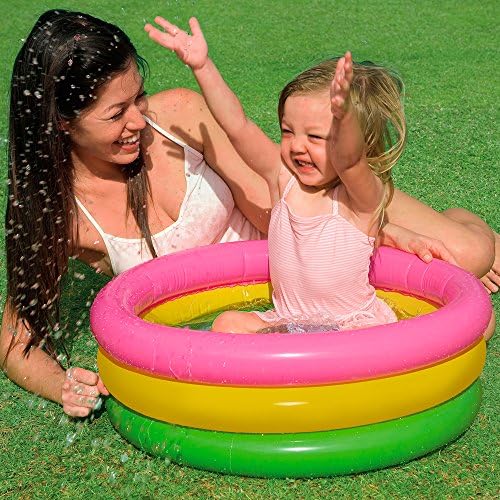 61vj3muQHVL. AC  - Intex 3-Hoop Inflatable Paddling Pool 61 x 22 cm