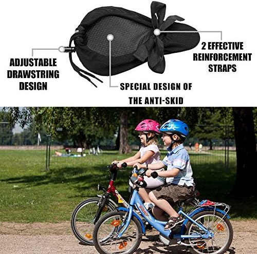 61yK oo9JEL. AC  - ANZOME Kids Gel Bike Seat Cushion Cover, 9"x6" Memory Foam Child Bike Seat Cover Extra Soft Small Bicycle Saddle Pad, Kids Bicycle Seat Cover with Water&Dust Resistant Cover