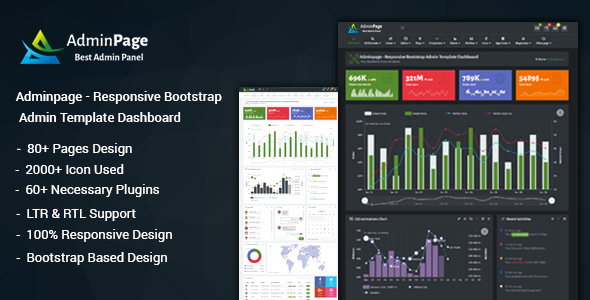 admin page inline preview image.  large preview - Adminpage - Responsive Bootstrap Admin Template Dashboard