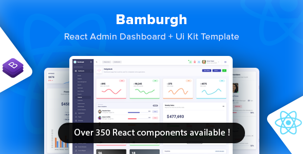 bamburgh react admin dashboard reactstrap pro theme forest.  large preview - Bamburgh - React Bootstrap Admin Dashboard & UI Kit Template