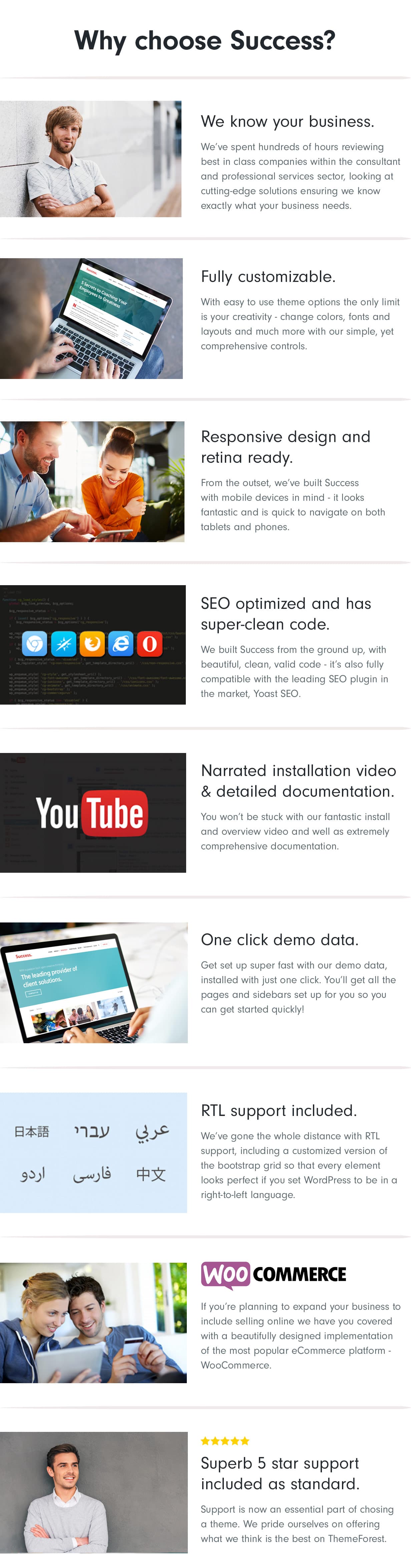 features - Success - Business and Professional Services WordPress Theme