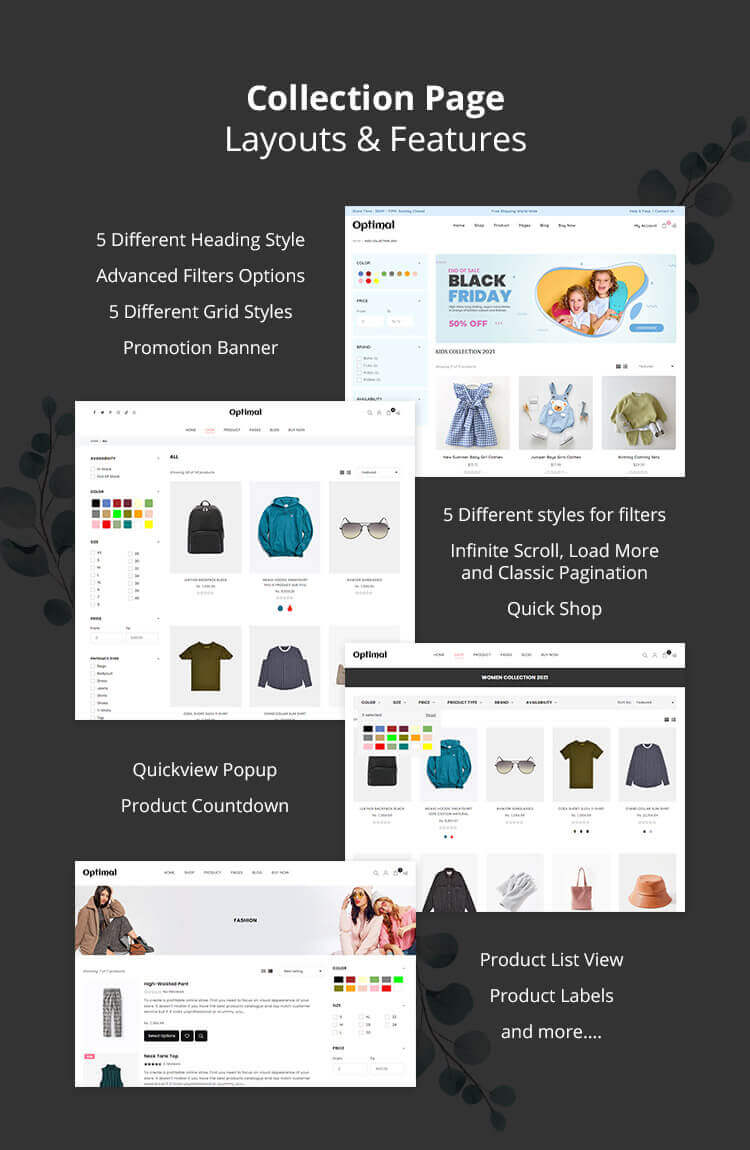preview 10 collection - Optimal - Multipurpose Shopify Theme OS 2.0