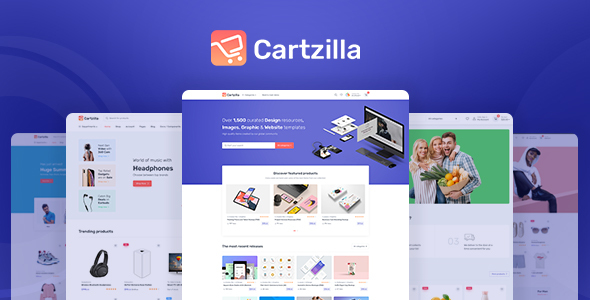 00 Theme Preview.  large preview - Cartzilla - Digital Marketplace & Grocery Store WordPress Theme