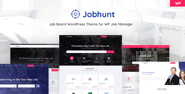 00 jobhunt preview.  large preview - Jobhunt - Job Board WordPress theme for WP Job Manager