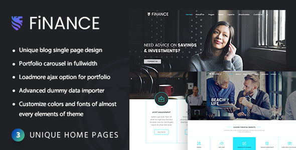 01 preview wp2.  large preview - Finance Consultant - Consulting WordPress Theme