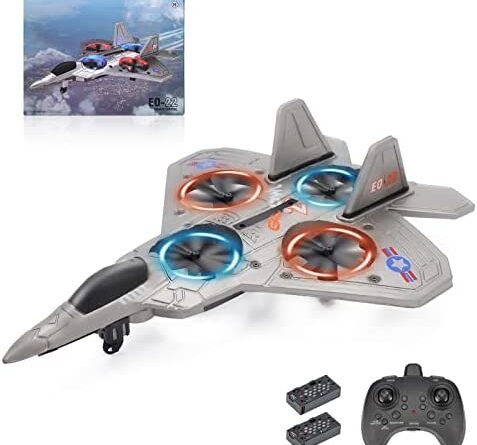 1683202467 41dhJ9pSuTL. AC  477x445 - T.V.V.Fashy Hobby RTF Toy RC Airplanes for Beginners, Stunt Fighter Jet Remote Control Plane Drone for Kids, F22 Raptor RC Plane Jet for Kids Toys