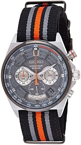 SEIKO Mens Essentials Chrono SS Gray