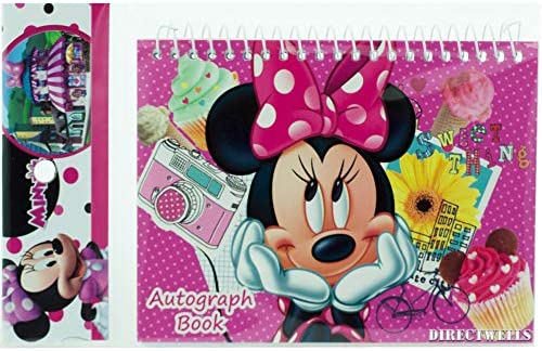 1684026035 51UnxHYv1bL. AC  - Minnie Mouse Pink Autograph Book