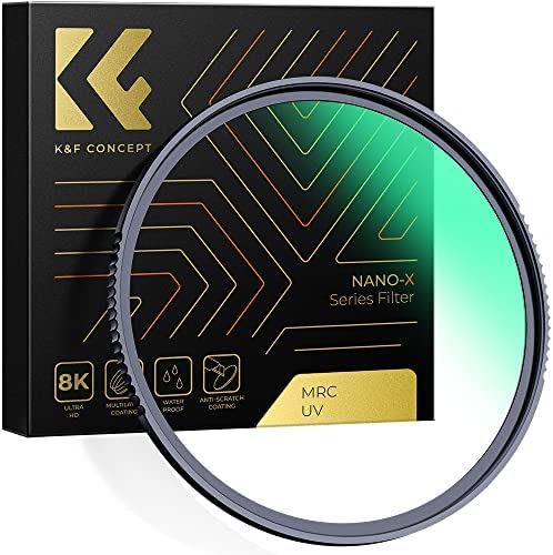 K&F Concept 127mm MC UV Lens Protection Filter with 28 Multi-Layer Coatings HD/Waterproof/Scratch Resistant Ultra-Slim UV Filter for 127mm Camera Lens