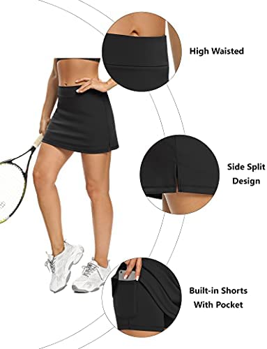 41RVSobPOHS. AC  - LouKeith Tennis Skirts for Women Golf Athletic Activewear Skorts Mini Summer Workout Running Shorts with Pockets