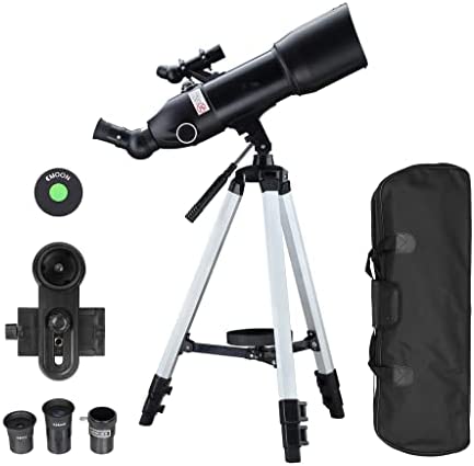 41h3UGROJ9L. AC  - LMMDDP Telescopes For Adults Astronomy Beginners 80mm Telescopes With 10X Phone Mount Telescope Tripod And Case