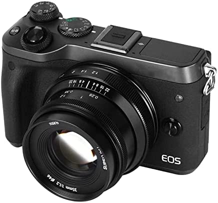 41xgEW5GgdL. AC  - 7artisans 35mm f1.2 Mark II APS-C Larger Aperture Prime Lens Compatiable for Canon Eos-M1 Eos-M2 Eos-M3 M5 M6 M10 M50 (New Version)