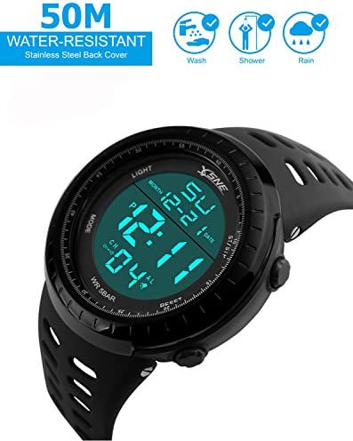51A0jMFYG7L. AC  - Mens Digital Sports Watch LED Screen Large Face Military Watches for Men Waterproof Casual Luminous Stopwatch Alarm Simple Watch 1167