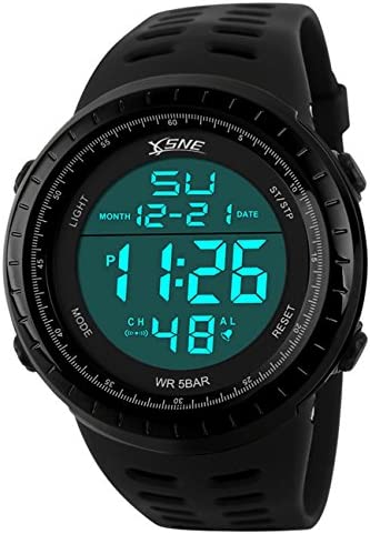 51PYDu20uNL. AC  - Mens Digital Sports Watch LED Screen Large Face Military Watches for Men Waterproof Casual Luminous Stopwatch Alarm Simple Watch 1167