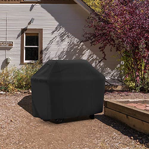 61mBjTJ3BpL. AC  - Grill Cover 58 inch, iCOVER Waterproof BBQ Gas Grill Cover, Polyester Easy On/Off, Dustproof Fade Resistant for Weber Char-Broil Nexgrill and More Grills
