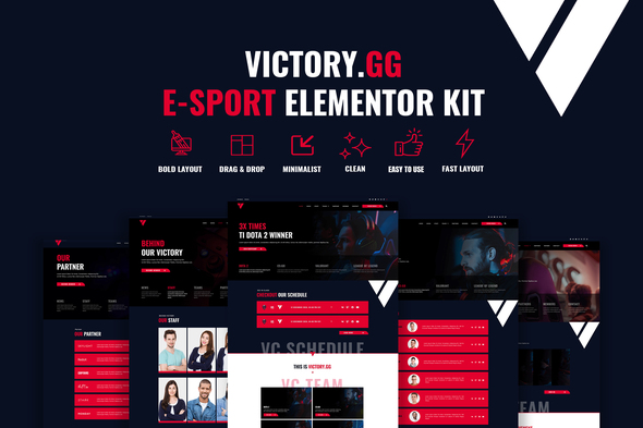 Cover Image 3000x2000 - Victory - Esports & Gaming Elementor Template Kit