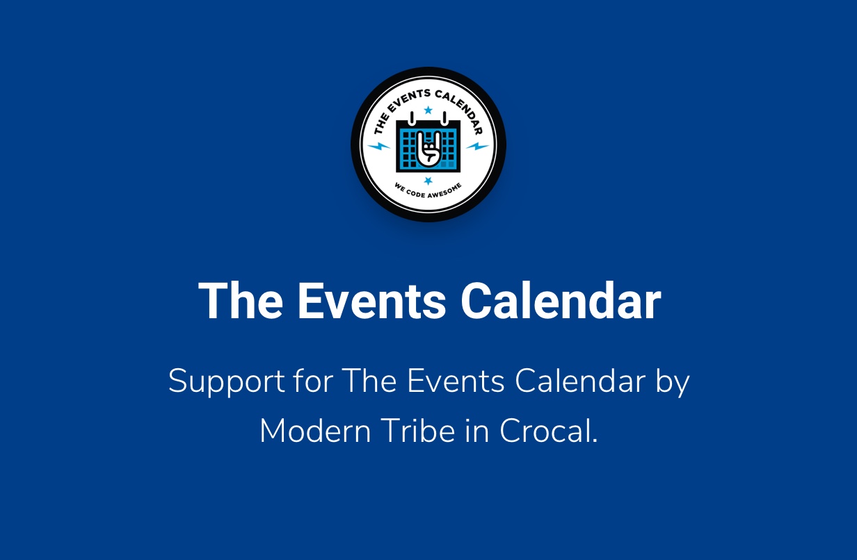 crocal events calendar - Crocal - Responsive Multi-Purpose WordPress Theme