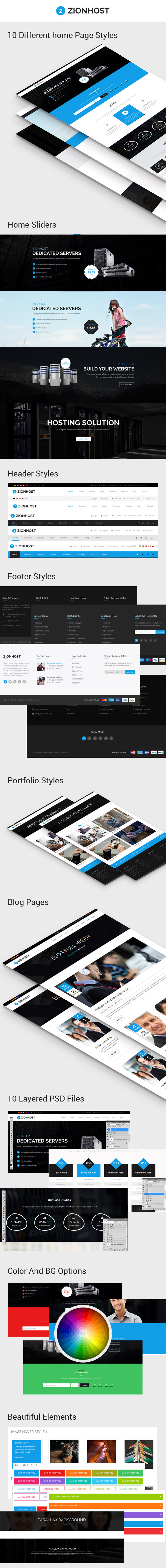 features - ZionHost - Web Hosting, Responsive HTML5 Template