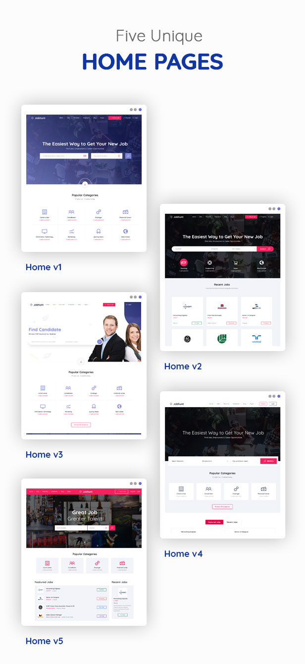 home page - Jobhunt - Job Board WordPress theme for WP Job Manager