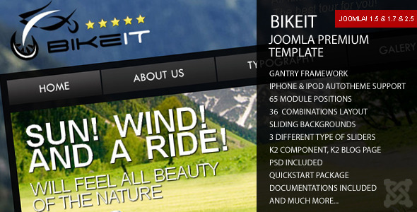 preview forest bikeit.  large preview - BikeIT - Premium Joomla Template