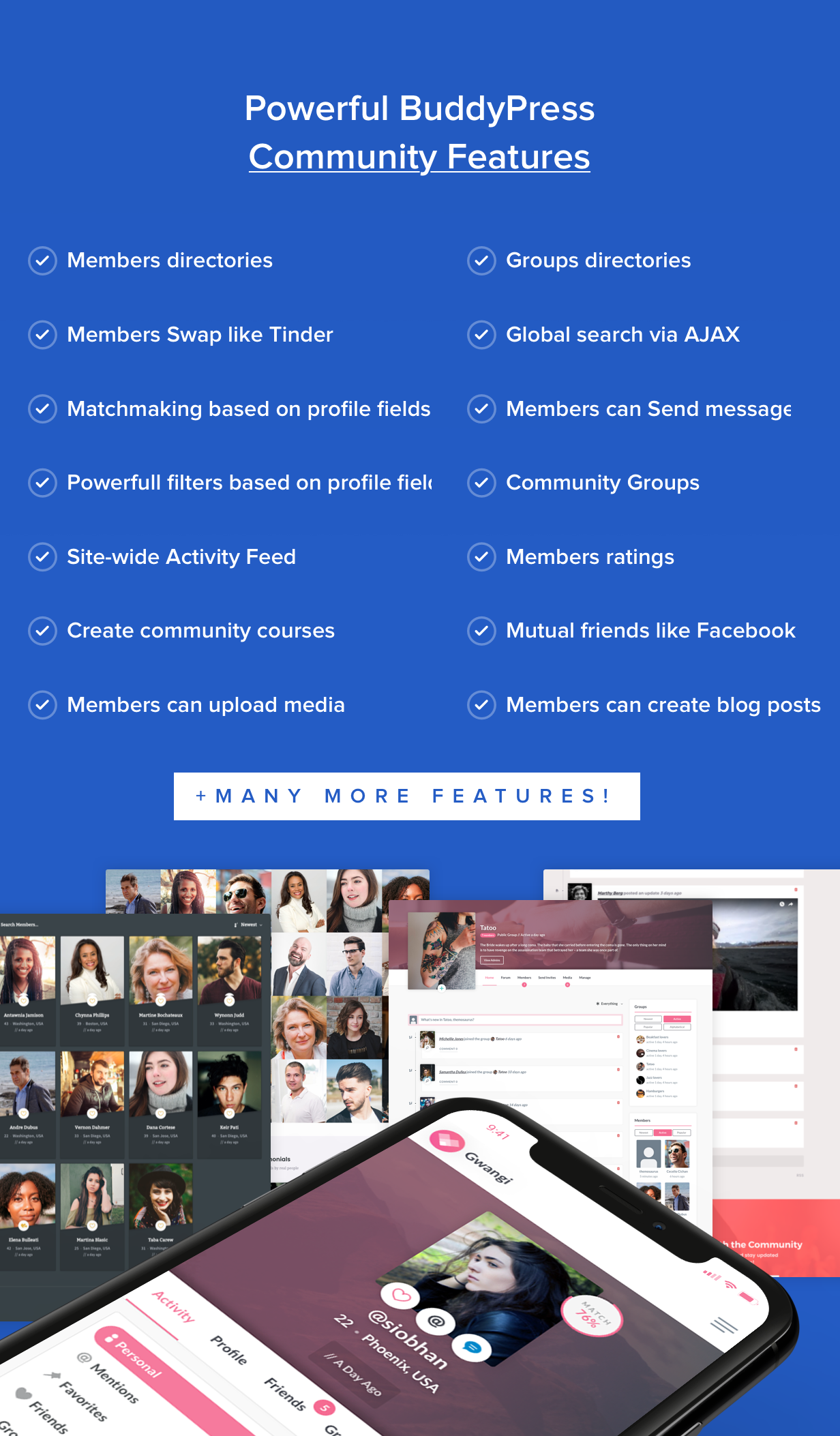 section  bp features - Gwangi - PRO Multi-Purpose Membership, Social Network & BuddyPress Community Theme