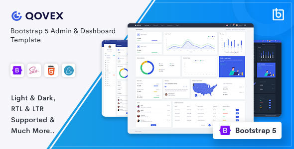 Qovex – Admin & Dashboard Template