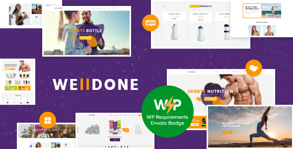 01 Welldone.  large preview - Welldone - Sports & Fitness Nutrition and Supplements Store WordPress Theme