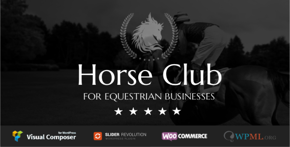 01 theone preview.  large preview - Horse Club - Equestrian WordPress Theme