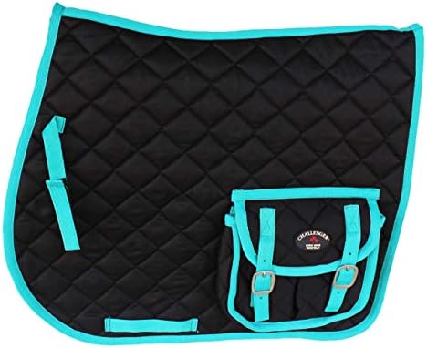 1687231551 41bZlh8ghiL. AC  - Horse Quilted English Saddle PAD Trail Pockets 72113-116