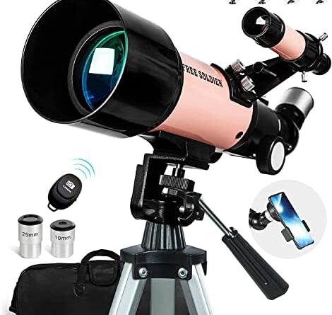 1688097152 51hoThm5AJL. AC  470x445 - Telescope for Kids Girls Astronomy Beginners - 70mm Aperture and 400mm Focal Length Professional Refractor Telescope for Adults Great Christmas Astronomy Gift for Kids with Gift Package, Pink
