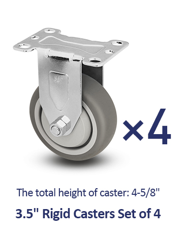 rubber caster wheels plate locking casters set of 4 heavy duty caster wheels Wheels for Cart,castor