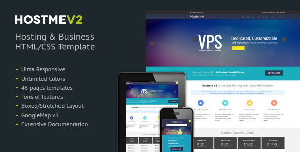 Hostmev2 – Responsive HTML5 Template