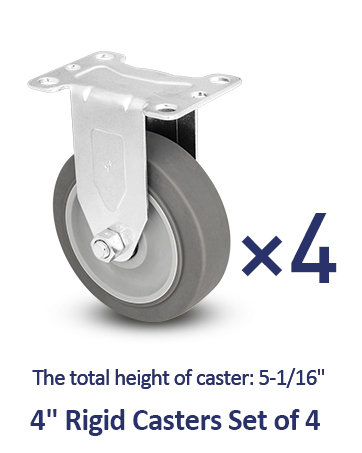 rubber caster wheels plate locking casters set of 4 heavy duty caster wheels Wheels for Cart,castor