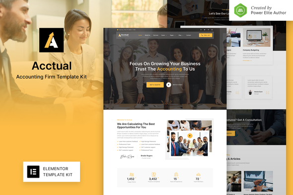 cover - Acctual – Accounting Firm Elementor Template Kit