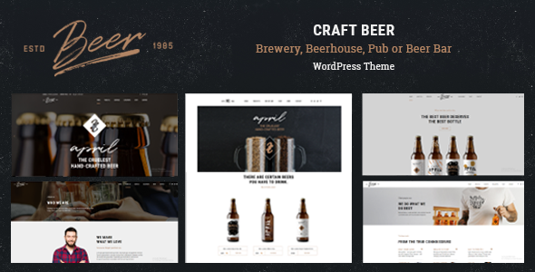 craft beer preview.  large preview - Flátro - Multipurpose Premium Landing Pages