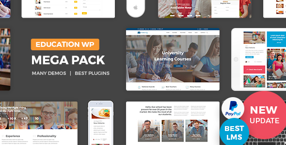 01 theme preview.  large preview - Education Pack - Theme
